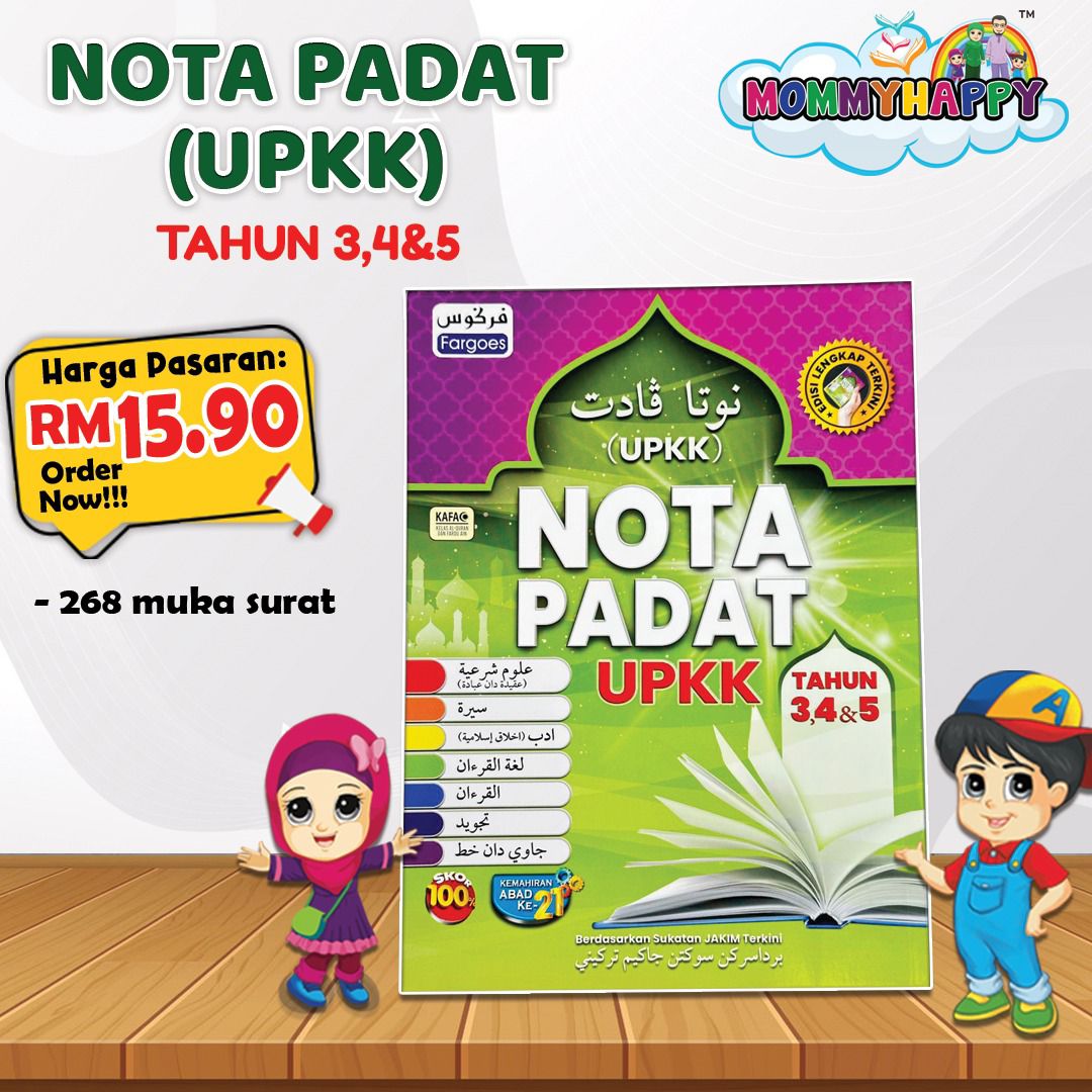 UPK13- NOTA PADAT UPKK TAHUN 3,4 & 5 - MommyHappy