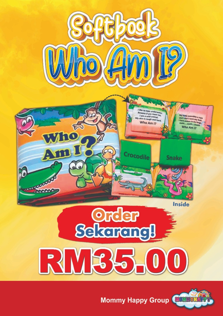 SB09SOFTBOOK &quot;WHO AM I?&quot; MommyHappy