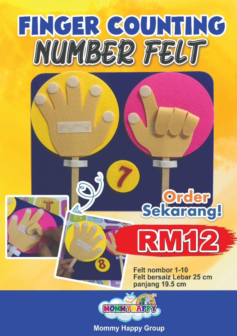 FINGER COUNTING NUMBER FELT MommyHappy