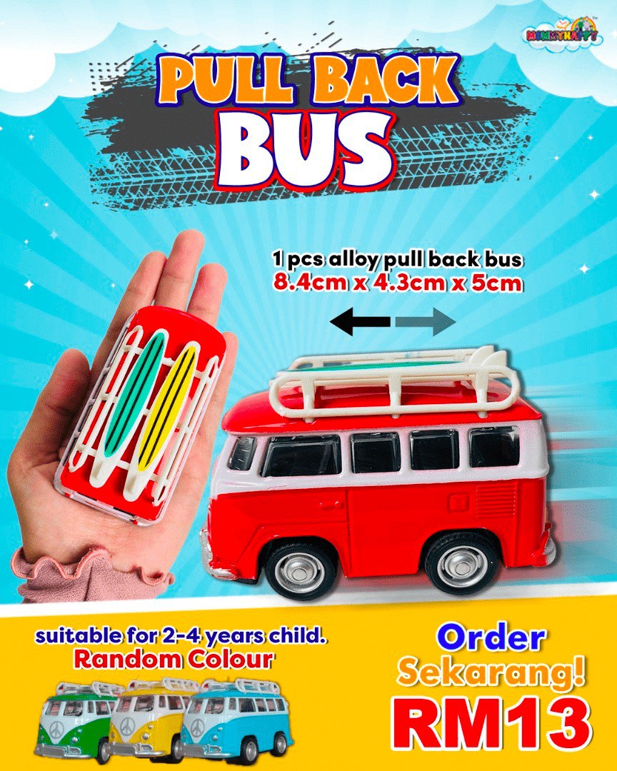 PULL BACK BUS MommyHappy