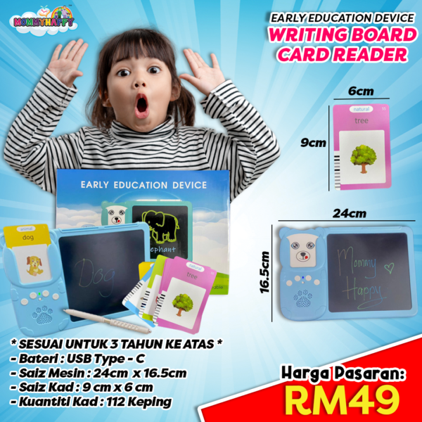 EARLY EDUCATION DEVICE ( WRITING BOARD CARD READER) – MommyHappy